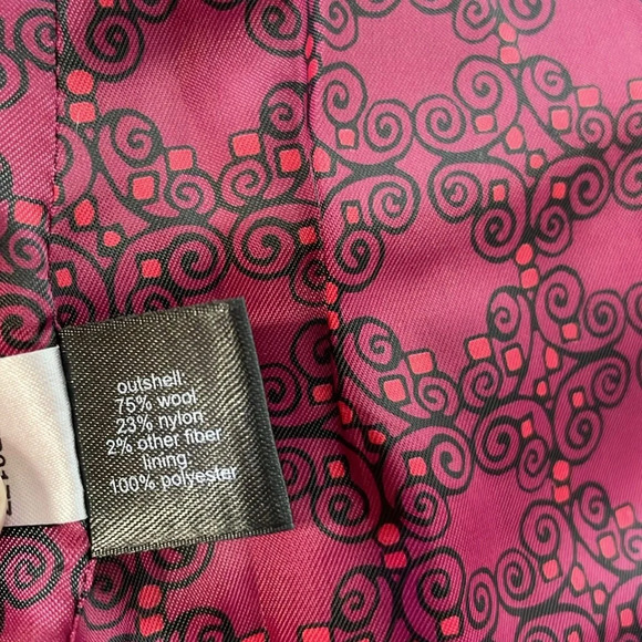 The Limited Women’s Blazer Tweed Wool Blend Long Sleeve Rust Orange Brown Size 4 - Picture 10 of 11